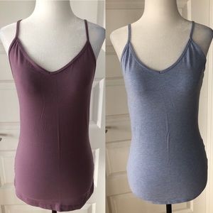 Dynamite Tank Top- Heathered Blue & Purple